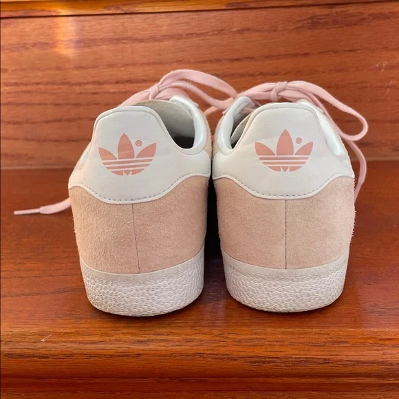 Adidas Gazelle Pink and White Sneakers - Picture 5 of 11